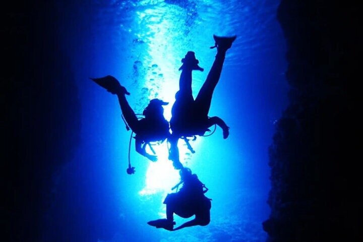 Okinawa Blue Cave Diving Adventure with Free Photos