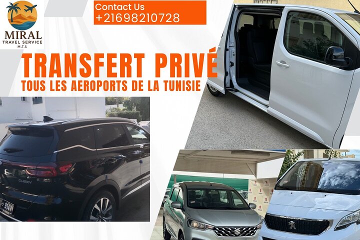 Tunisia Private Transfers: Airport, Hotels & Intercity (24/7)