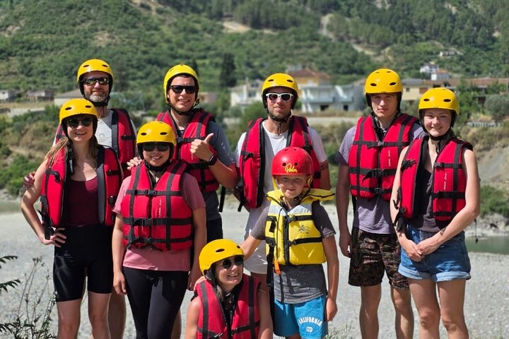 Family Rafting Vjosa River in Permet Albania