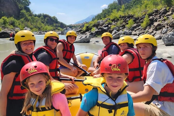 Family Rafting Vjosa River in Permet Albania