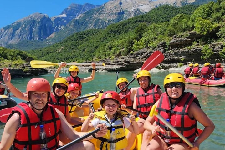 Family Rafting Vjosa River in Permet Albania