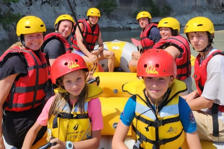Family Rafting Vjosa River in Permet Albania