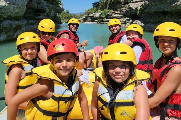 Family Rafting Vjosa River in Permet Albania