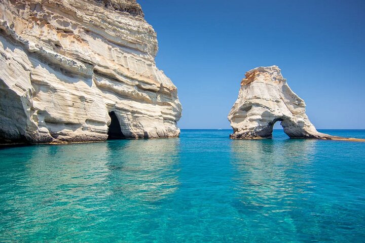 Milos Kleftiko Catamaran Cruise with Lunch Drinks and Snorkeling