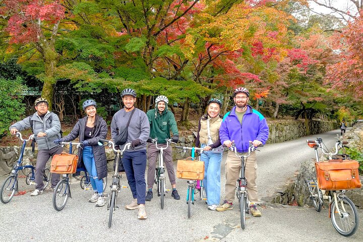Slow Cycling Tour at Uji's Matcha Green Tea Fields and Heritage