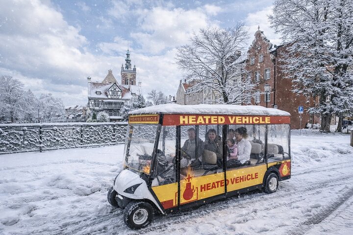 Gdansk: 2H City Sightseeing Tour LIVE GUIDED by Buggy/Golf cart