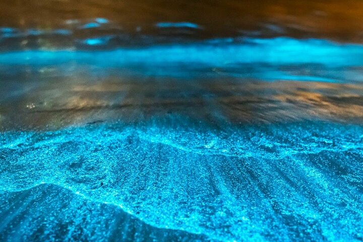 Sunset Boat Tour & Bioluminescence Adventure at Los Arcos Islands