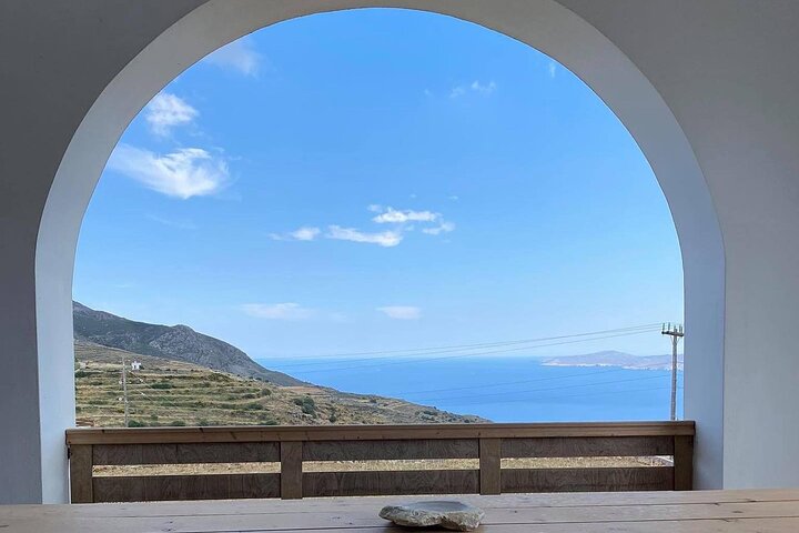 Wine Tasting in Tinos: Sea-View Terrace Tour & Sommelier Guide