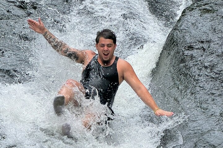 El Yunque Waterslide and Waterfall beach Tour with Food n Photos