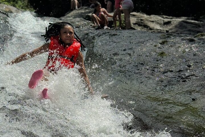 El Yunque Waterslide and Waterfall beach Tour with Food n Photos