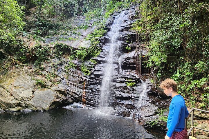 Swim and Unwind at a Scenic Waterfall from Hopkins Village