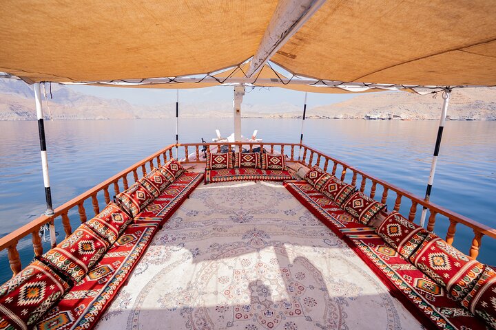 Khasab Dhow Cruise With Dolphin Watching, Swimming & snorkeling
