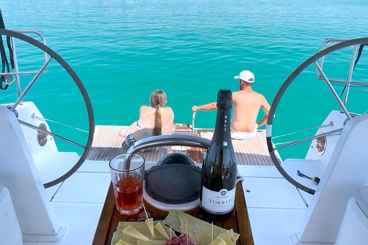 Cagliari Catamaran Sailing Tour Scenic Coastline and Snorkeling