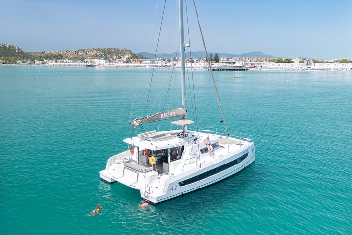 Cagliari Catamaran Sailing Tour Scenic Coastline and Snorkeling