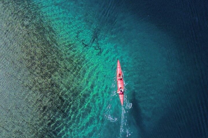 Kayak experience with refreshments.