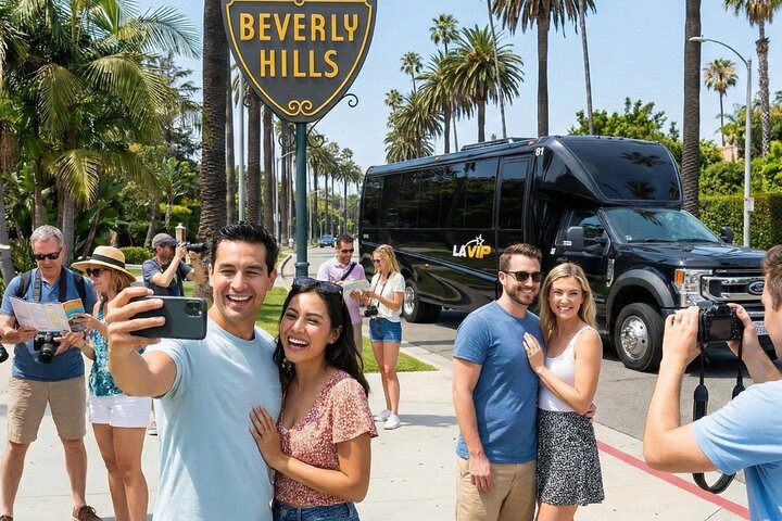 LA, Hollywood, Beverly Hills, and Beach Tour with Hotel Pickup