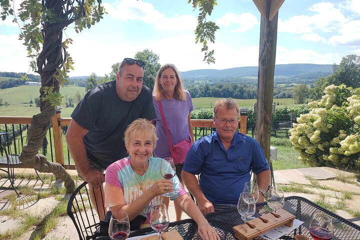 Harpers Ferry to VA Wine Country 4 Hour Tour for 4 Guests