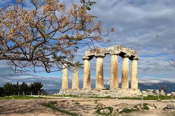Athens Ancient Corinth Tour with Tickets Beach Stop and Pickup