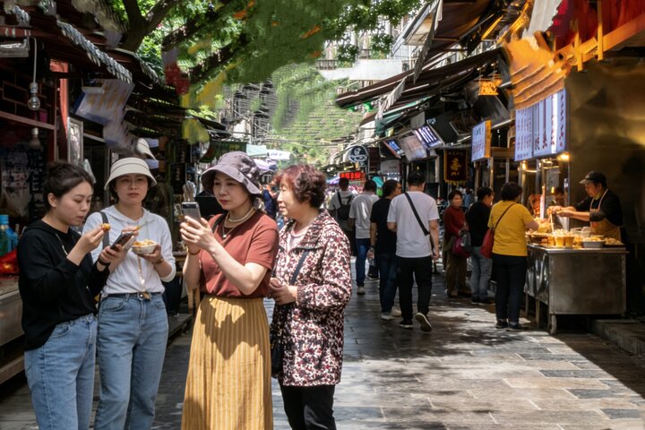 Xi’an Muslim Street Guided Stroll with Traditional Local Massage