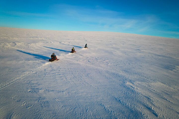 Snowmobiling from Husafell