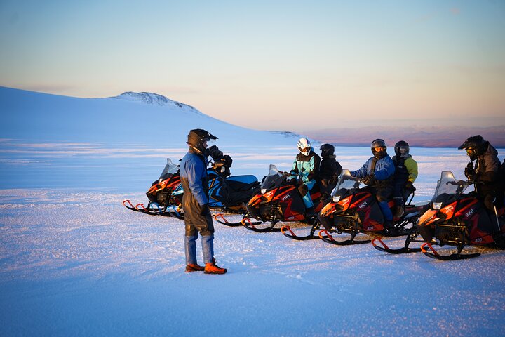 Snowmobiling from Husafell