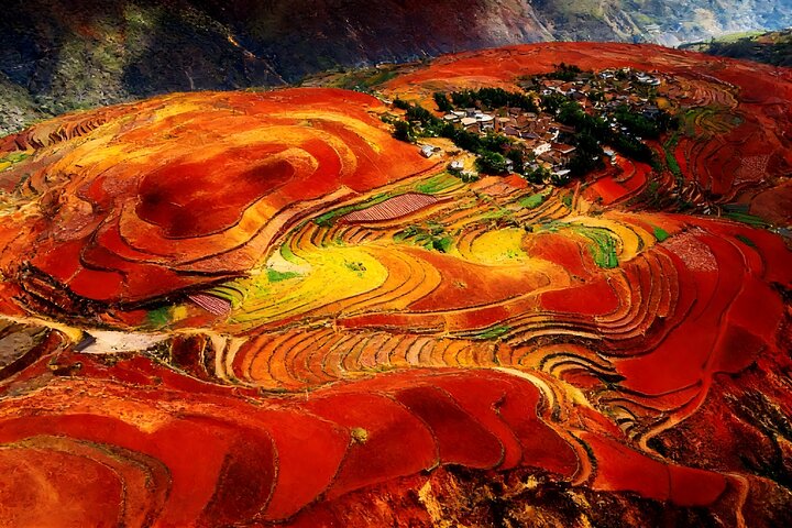 Private Dongchuan Red Land Sightseeing Day Tour from Kunming