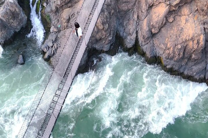 Suspension Bridge Tour at Li Phi Waterfall