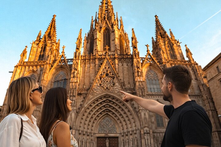 Barcelona in 1 Day: Sagrada Familia, Park Guell,Old Town & Pickup