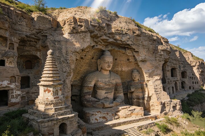 Datong Private Tour: Marvels of Hanging Temple & Yungang Grottoes