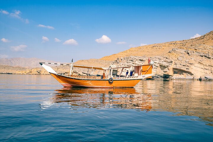 Khasab Dhow Cruise With Dolphin Watching, Swimming & snorkeling