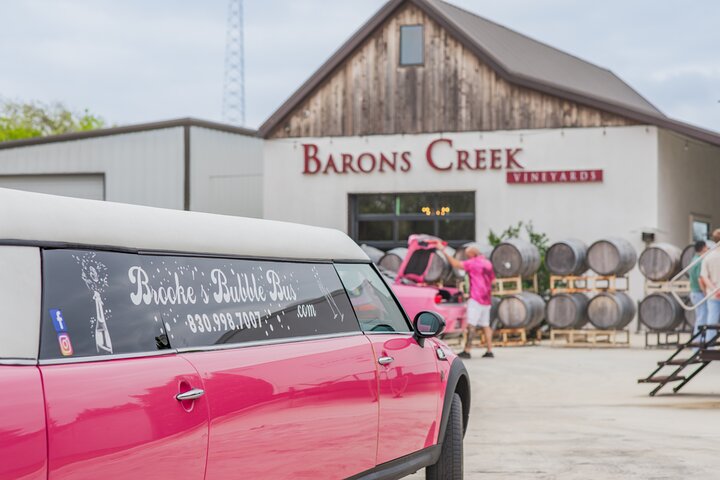 Private Pink Mini Cooper Limo Wine Tour in Fredericksburg