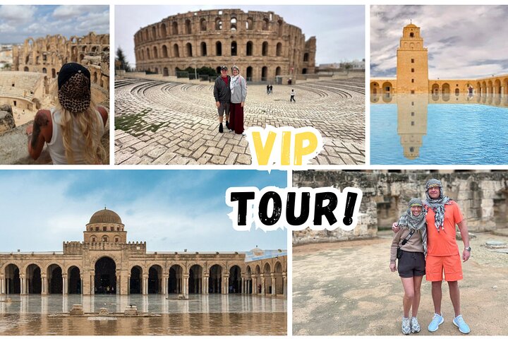 Ultimate Fun Tour : El Jem, Kairouan, Monastir (Pick Up Included)