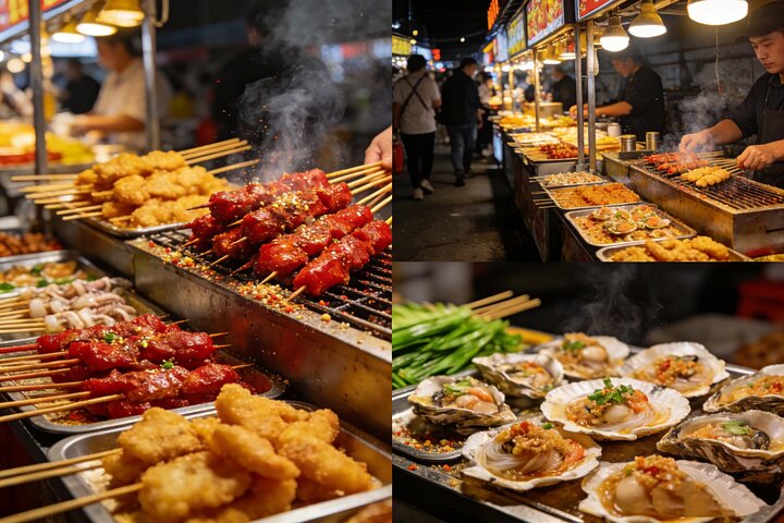 Qingdao After Dark: 4-Hour Illumination Tour with Options