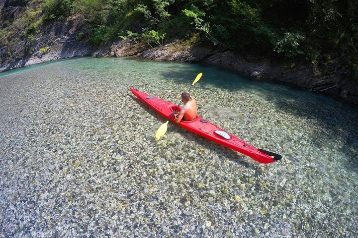 From Shkodra: Koman Lake Adventure with Boat Ride & Kayak
