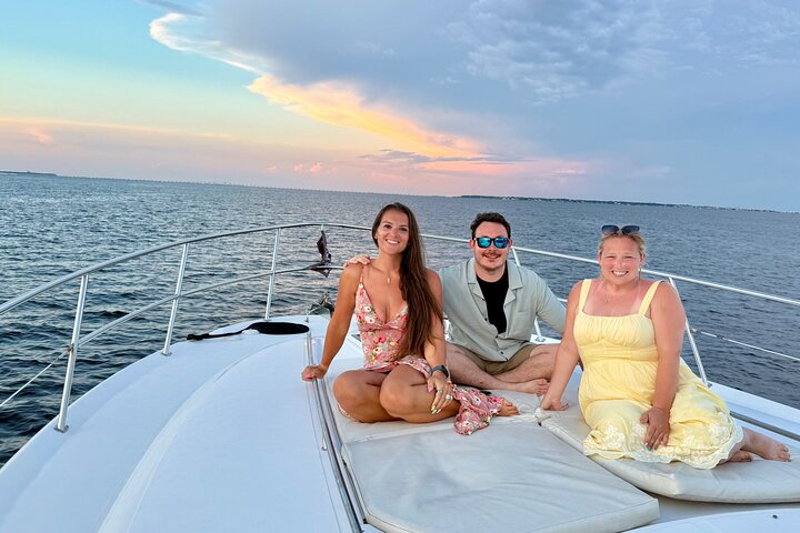 Private 3 Hour Sunset Cruise On A 50' Luxury Yacht With Captain