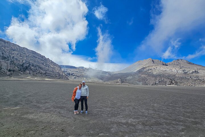 Snowy Ruiz + Hot Springs from Pereira