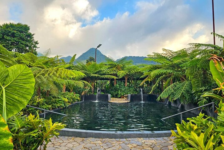 Snowy Ruiz + Hot Springs from Pereira