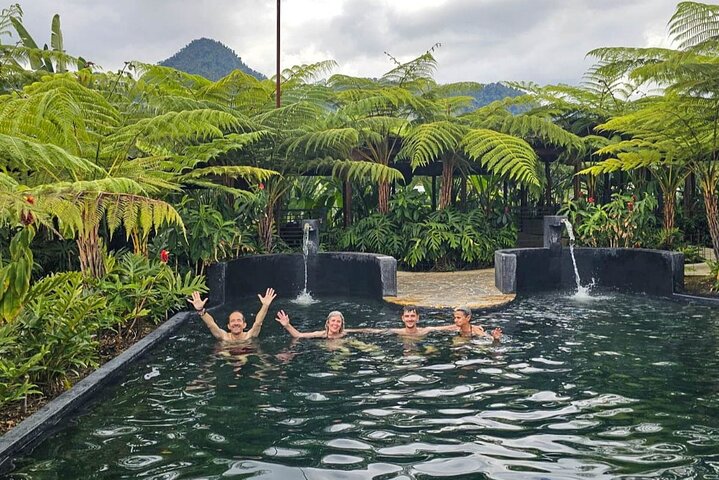 Snowy Ruiz + Hot Springs from Pereira