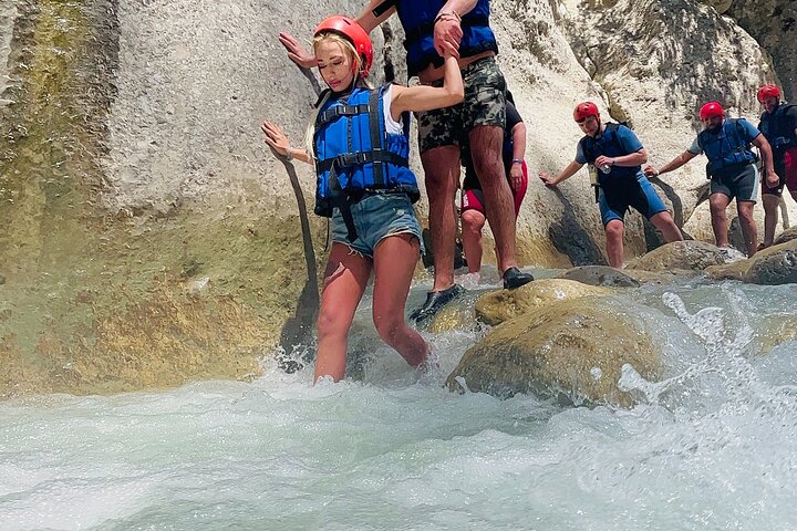 Canyoning, Rafting and Zipline Adventure from Belek and Antalya