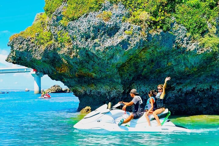 180 minutes Private Jet Ski Tour of Okinawas East Coast