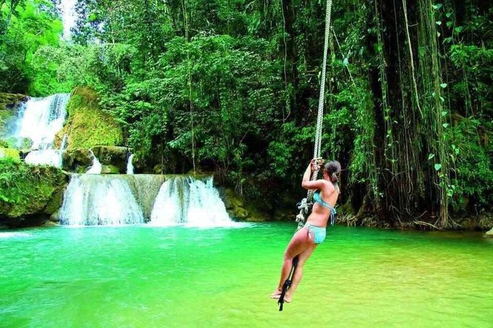 YS Falls and Black River Safari South Coast from Negril Jamaica