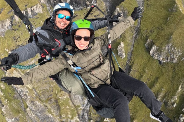Mürren Lauterbrunnen: Paragliding Panorama Tandem Flights
