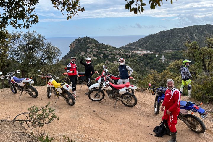 Off-road through the hinterland of Catalonia by motorcycle