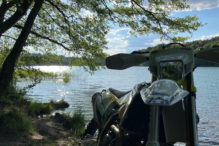Off-road through the hinterland of Catalonia by motorcycle