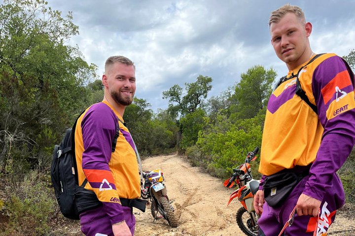 Off-road through the hinterland of Catalonia by motorcycle