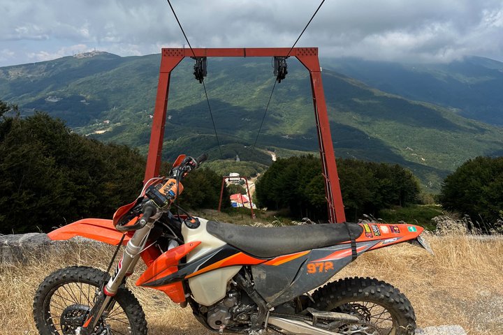 Off-road through the hinterland of Catalonia by motorcycle