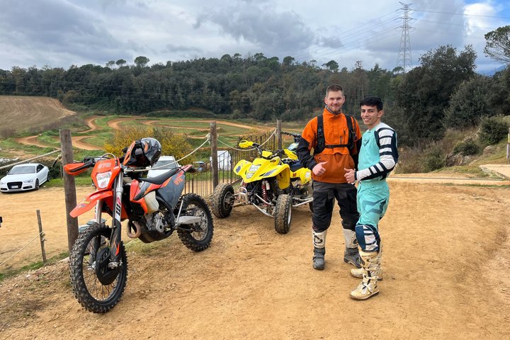 Off-road through the hinterland of Catalonia by motorcycle