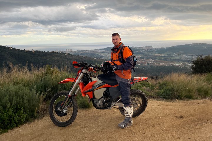 Off-road through the hinterland of Catalonia by motorcycle