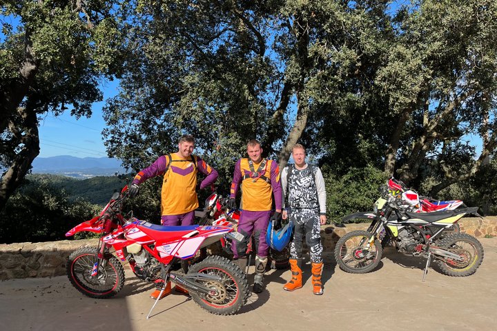 Off-road through the hinterland of Catalonia by motorcycle