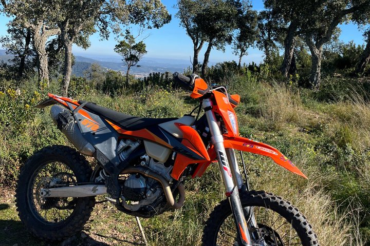 Off-road through the hinterland of Catalonia by motorcycle